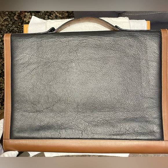 Bally Authentic Vintage Black and Brown Leather Briefcase - Picture 3 of 15